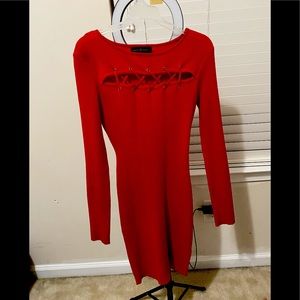 ❤️Red winter dress!Condition:Like new,been worn 2 times max.Brand:Almost famous